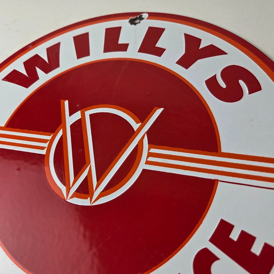 Vintage Willys Jeep Vehicles Sign – Army Gas Pump Porcelain Sign