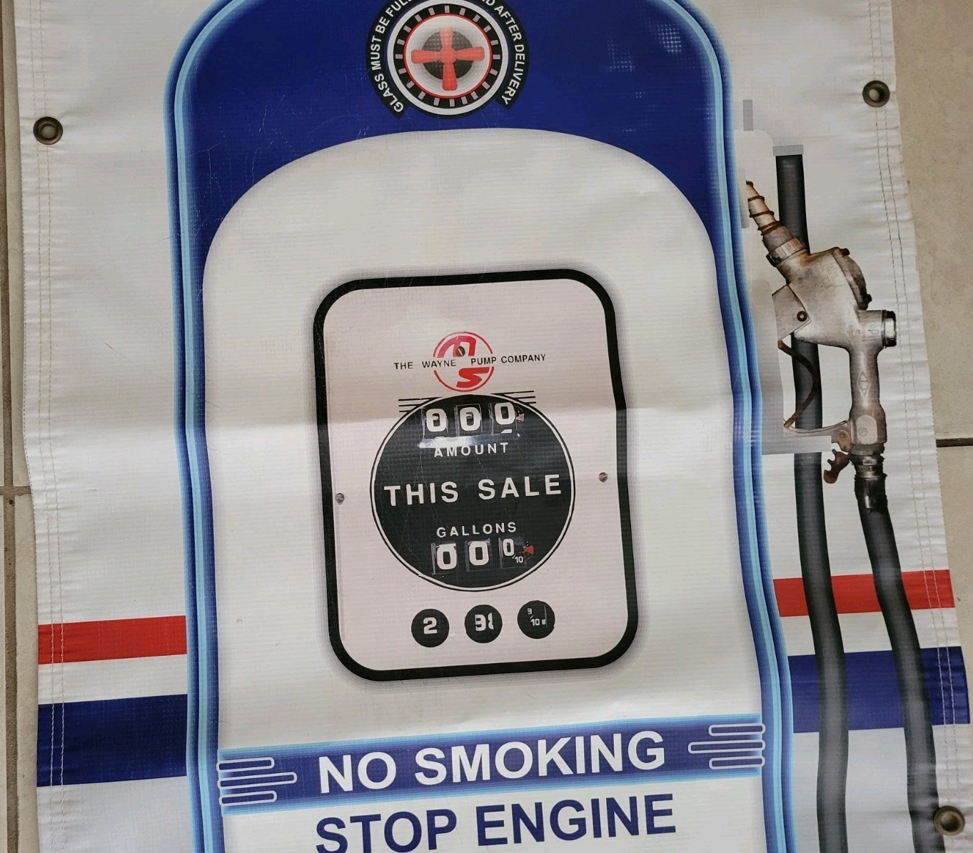 MOBIL GAS PUMP WAYNE 50s STYLE REGULAR PREMIUM 2 X 5 VINYL BANNER POSTER ART