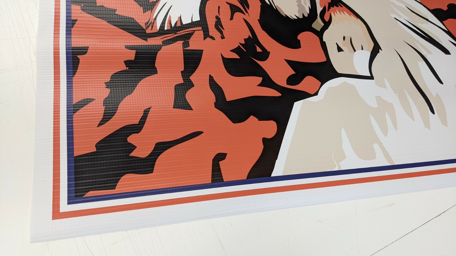 Esso Tiger Tank Vintage Style Dealer Promo Display Banner Exxon Gas Oil