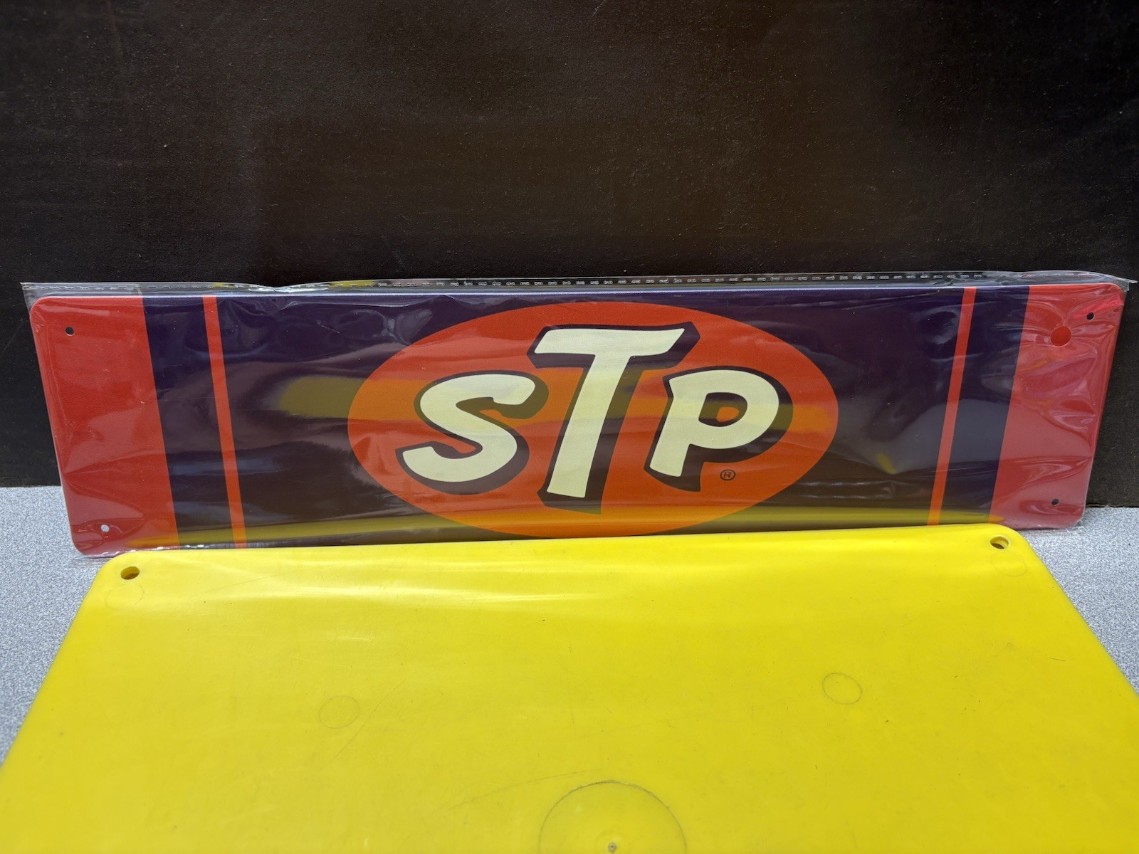 2-STP Motor Oil Treatment THE RACER EDGE Metal Signs 8×12”+4×16” Repro NIP