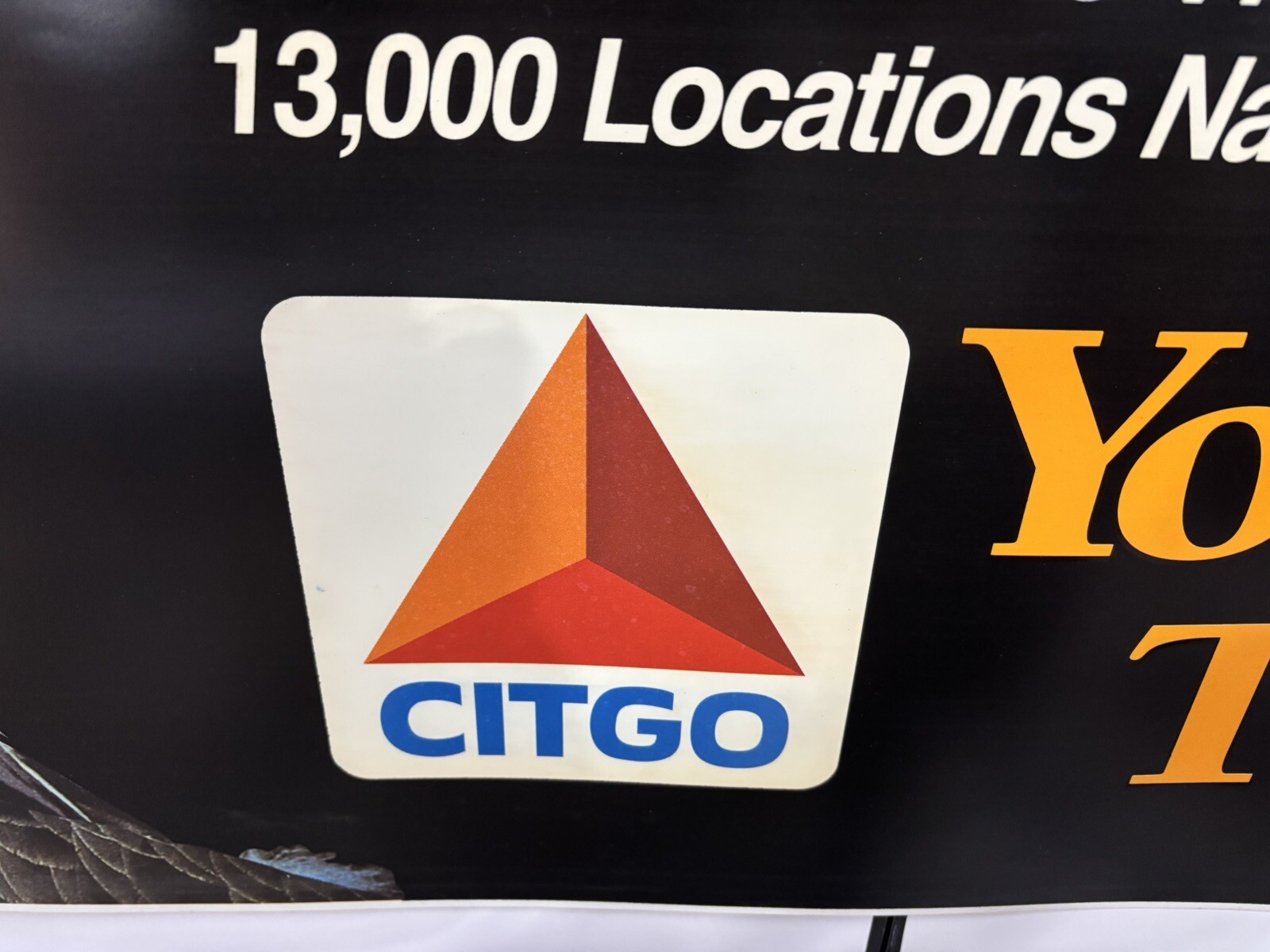 6 Feet Long by 23 in Wide Large Banner Vinyl Citgo Pole Gas Station Sign Poster