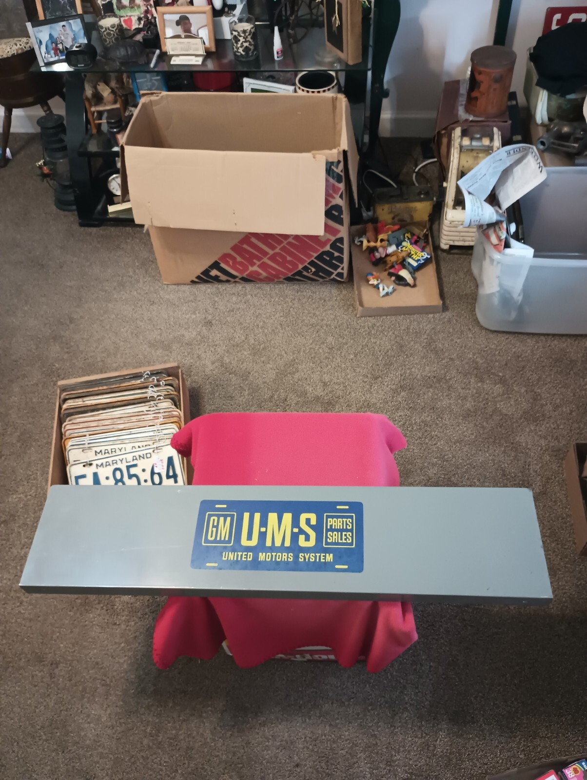 Vintage Gm United Motors Display Rack Sign Gas Oil Station Store, Barn Fresh 🔥