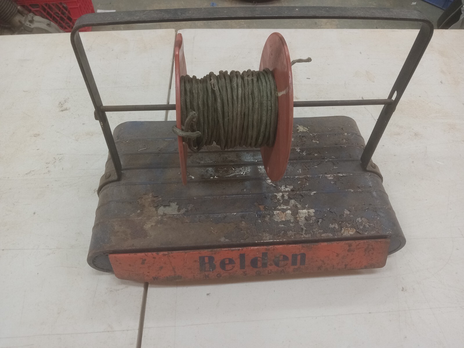 Antique Belden Wiring Display Cabinet auto motorcycle petroliana