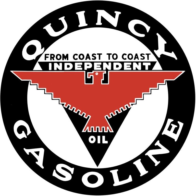 Quincy Independent Gasoline NEW Sign 40″ Dia. Round USA STEEL