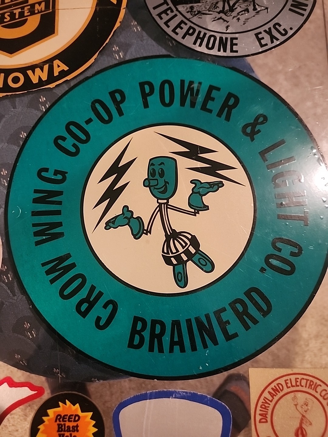 Vintage Utility And Industrial Advertisement Sticker Sign 15×22 1/2