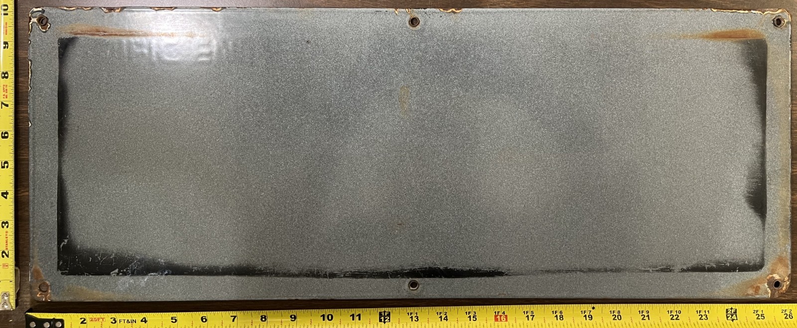 Vintage Porcelain Oil Field Sign – Pacific Enterprises Oil Company (USA)