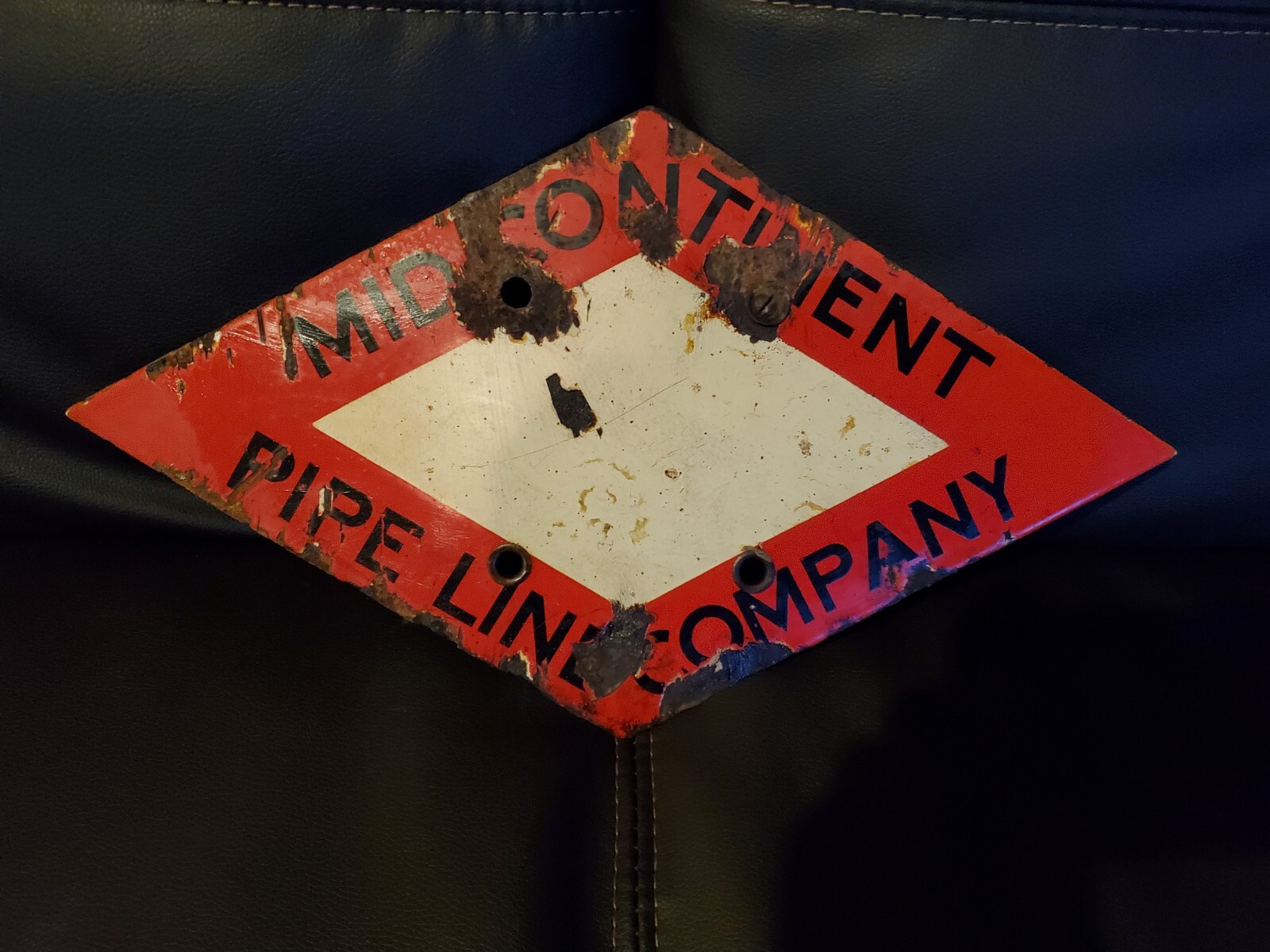 Dx Porcelain Gas Line Advertising Sign