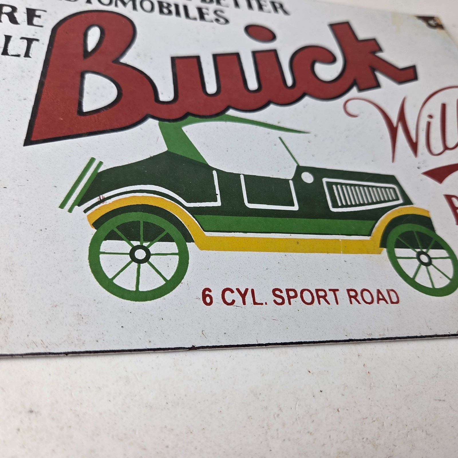 Vintage Buick Sign – Porcelain Automobiles Gas Pump Service Dealership Sign