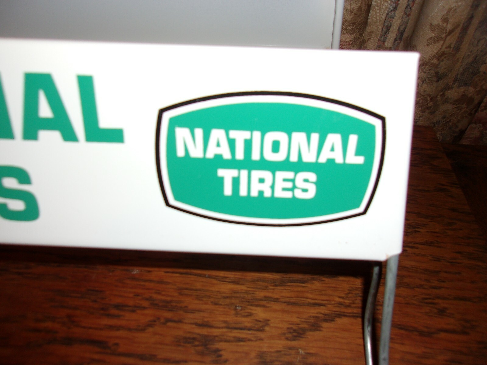 national tires stand display metal double sided sign automobile advertising