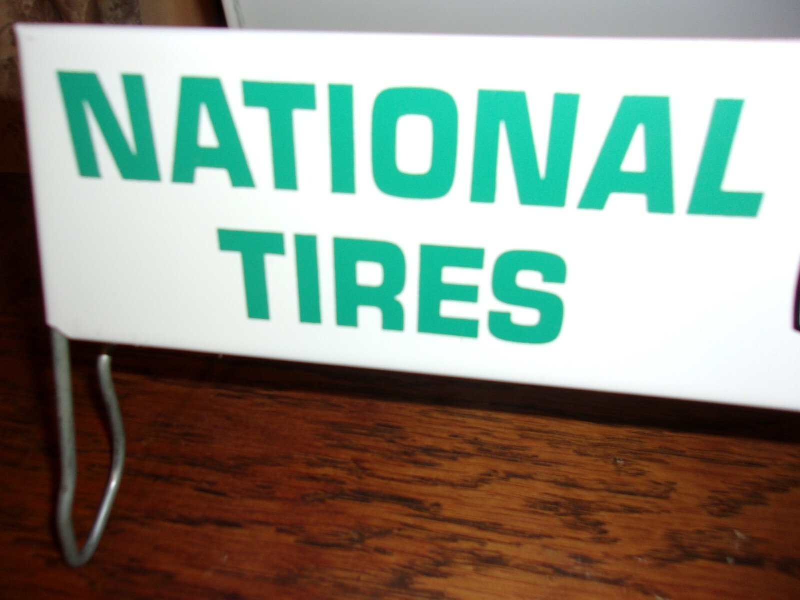 national tires stand display metal double sided sign automobile advertising