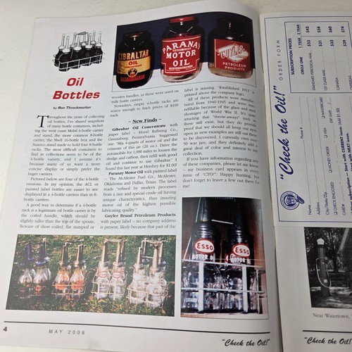 Original Gasoline Magazine for Porcelain Signs Lion Sign Sunoco Gas Station Ad!