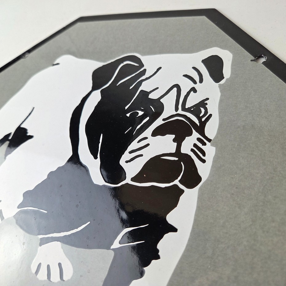 Vintage Mack Trucks Sign – Diesel Bulldog Gas Service Porcelain Sign