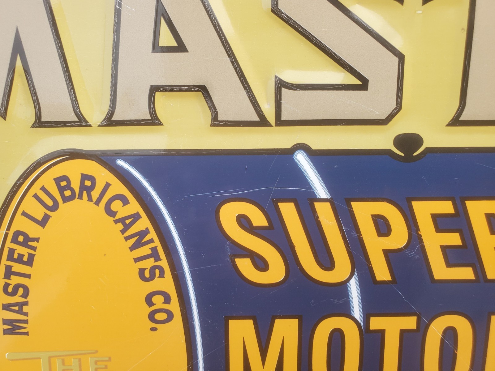 12″ X 14″ Metal Sign Master Lubricants Philadelphia Motor Oils & Grease