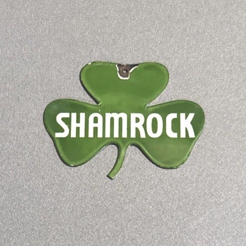 VINTAGE SHAMROCK CLOVE GASOLINE PORCELAIN SIGN CAR GAS MOTORCYCLE TRUCK OIL