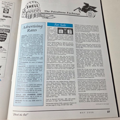 Original Gasoline Magazine for Porcelain Signs Lion Sign Sunoco Gas Station Ad!