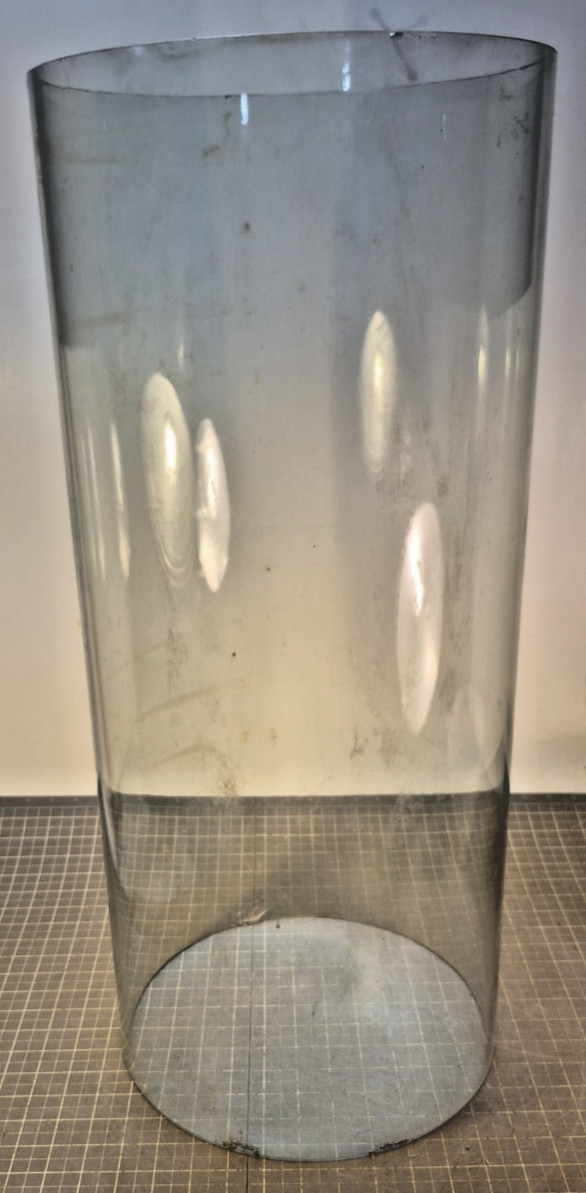 Visible Gas Pump Clear Glass Cylinder Vintage Antique Replacement Station 12×27″