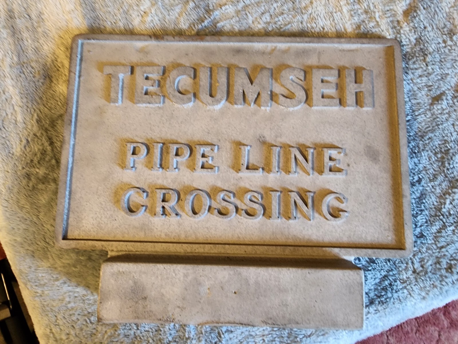 tecumseh Pipeline Crossing Sign