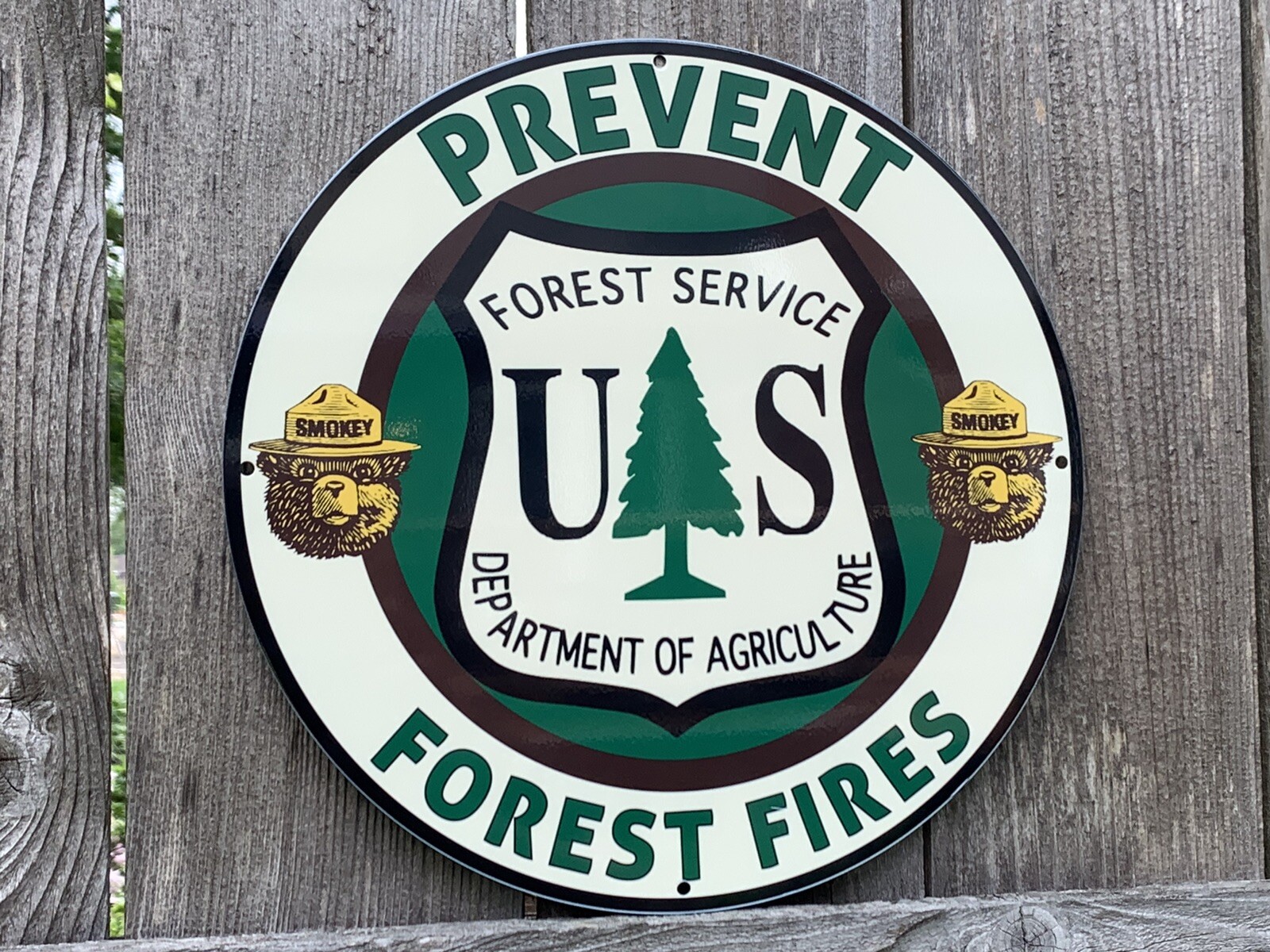 12” Wildfires Protect Heavy Metal Vintage Style Steel Sign