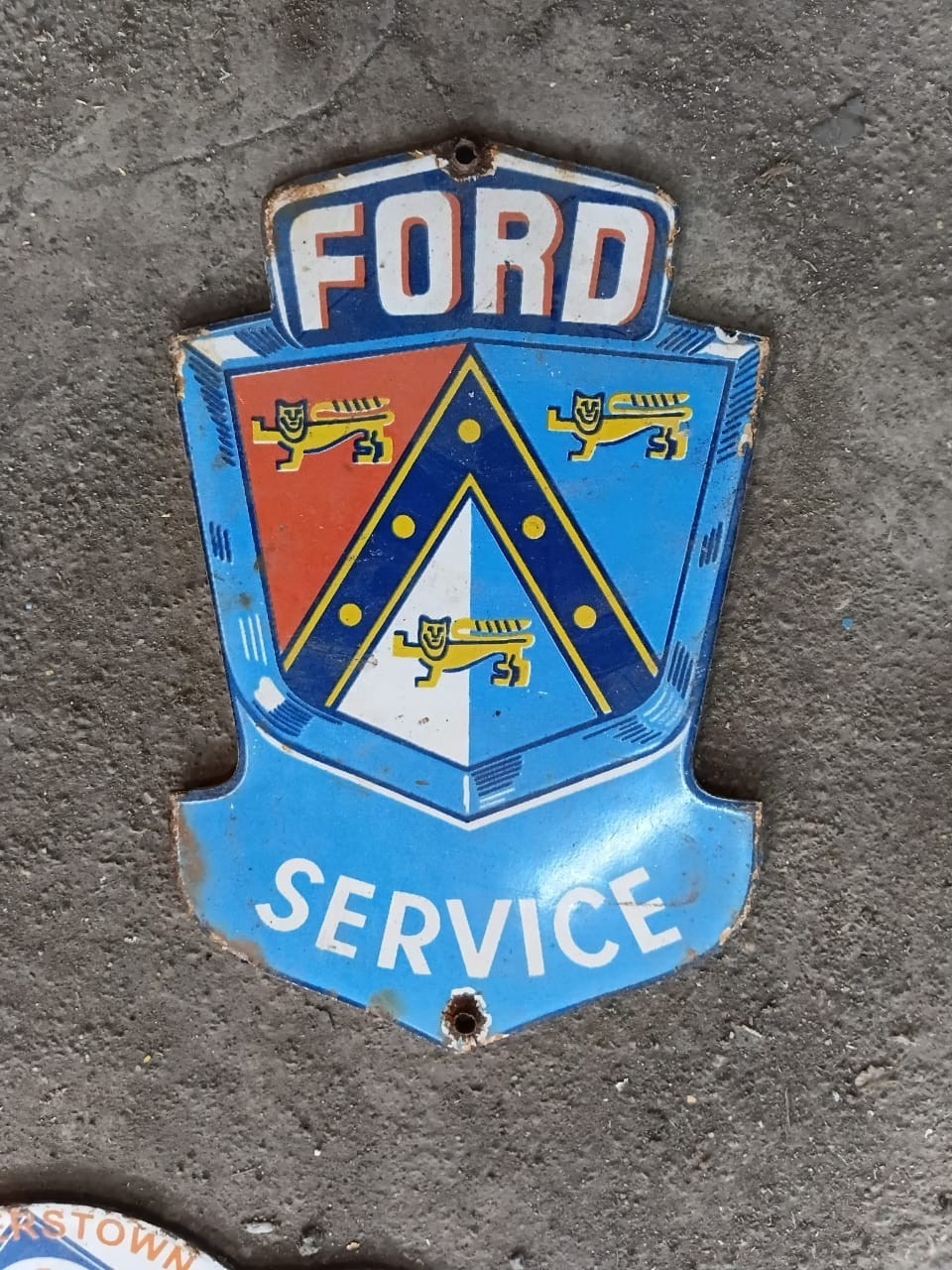 PORCELIAN FORD ENAMEL SIGN SIZE 8X5 INCHES