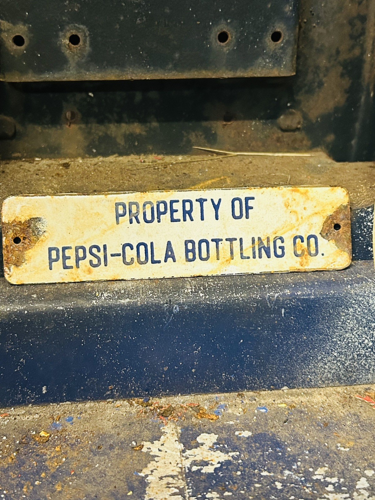 Porcelain Advertising Sign Pepsi 6in