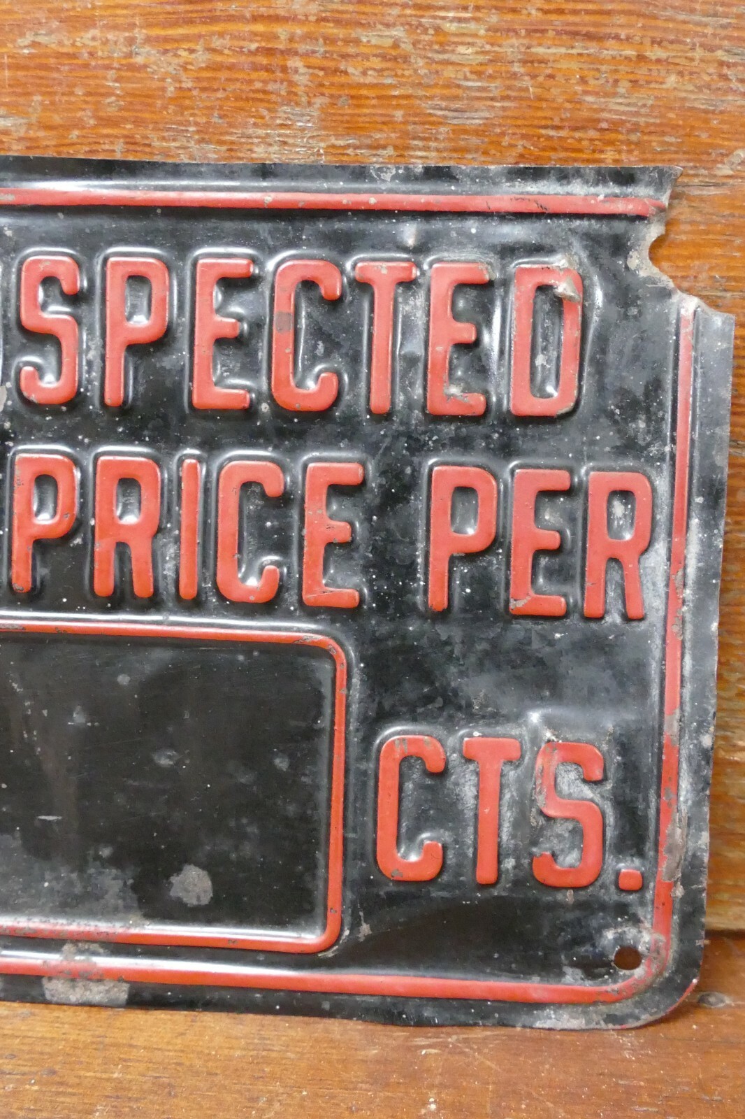 Vintage 1920s/1930s Gas w/ Tax SIGN Pump Plate Price Gas Service Station Tag