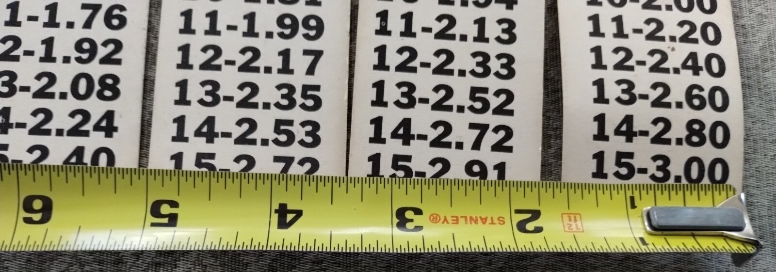 5 VINTAGE RARE GAS PUMP DOUBLE SIDED PRICE CARDS