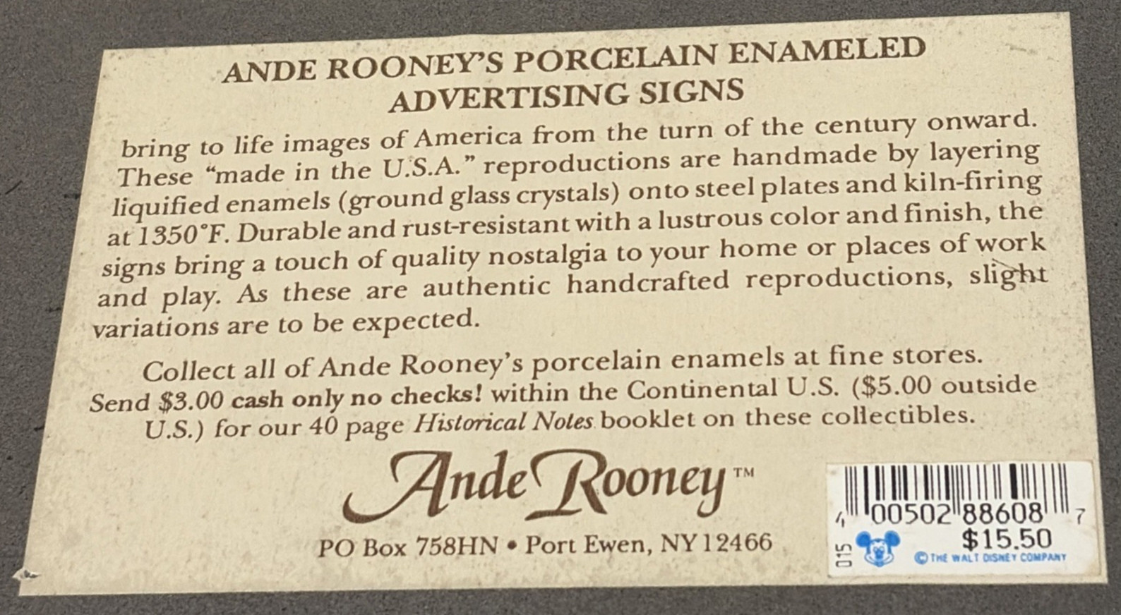 The Chief Santa Fe Porcelain Sign Ande Rooney Disney Sticker Car Oil Truck 1980s