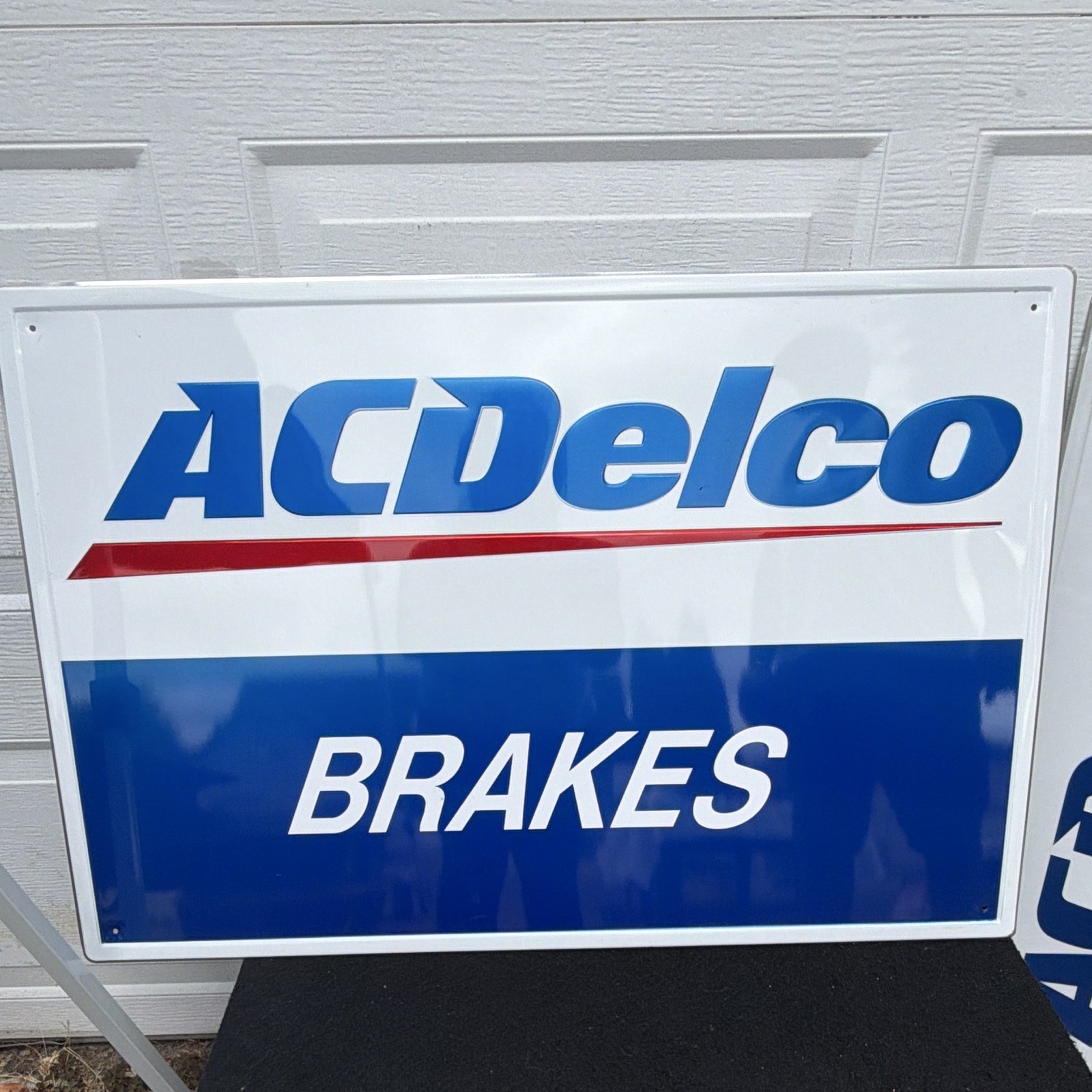 ACDelco Brakes Advertising Sign – Gas & Oil Theme, Blue White Red