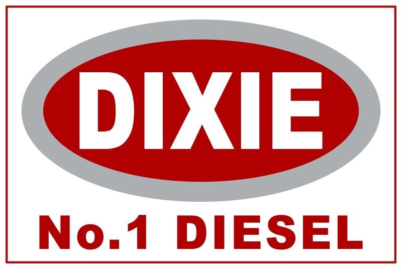 Dixie Gasoline Co. No. 1 Diesel Fuel NEW METAL SIGN: 9×12″ Ships Free