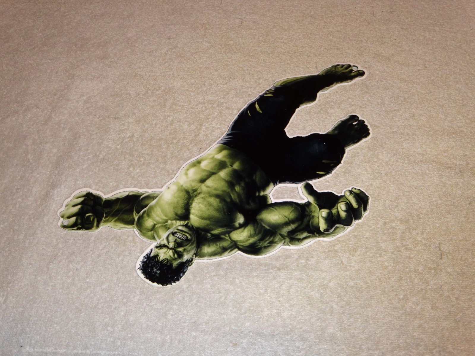 VINTAGE THE INCREDIBLE HULK BRUCE BANNER 13″ ENAMEL METAL MARVEL COMIC HERO SIGN