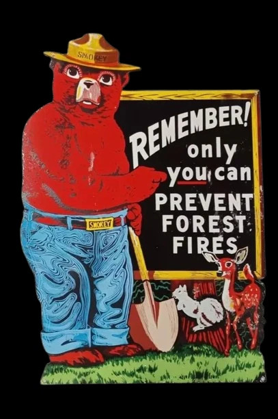 PORCELIAN SMOKEY ENAMEL SIGN SIZE 36X32 INCHES