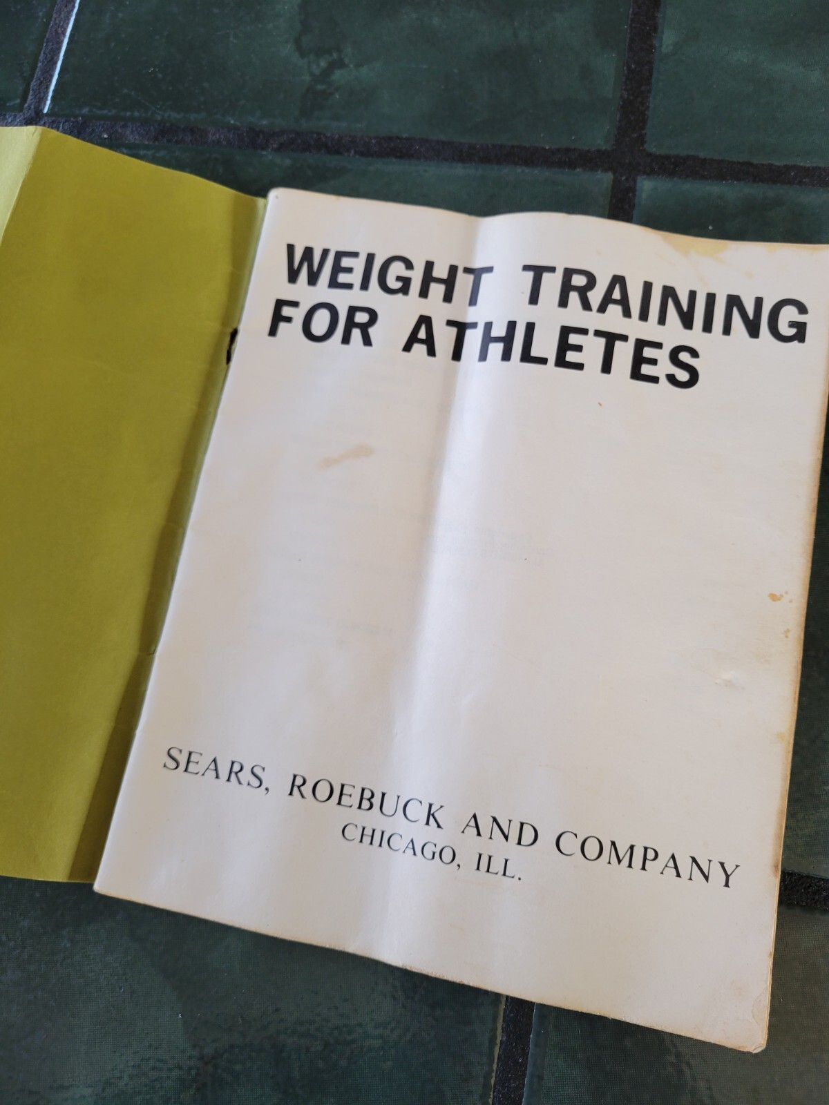 Vintage 60s Ted Williams training booklet sears store foorball