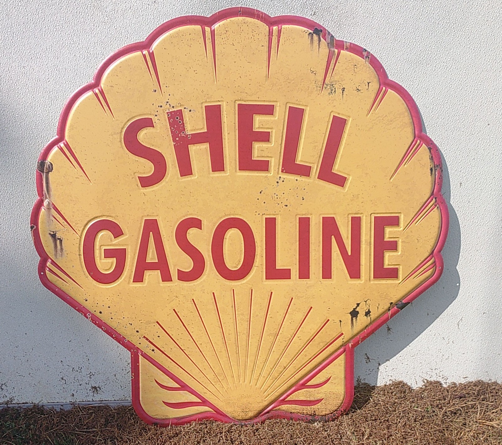Shell Gasoline Vintage Style Wall Decor 36” Metal Sign Garage Shop Man Cave