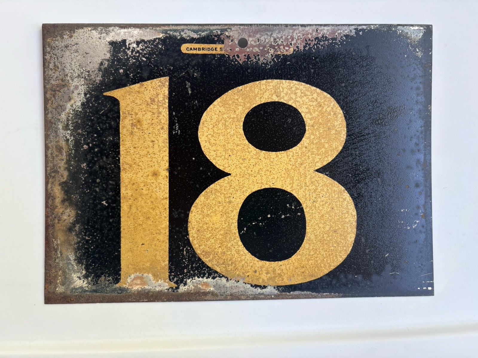 Vintage Metal 1930s Gas Service Station Price Sign # 18 Single 2 Sided