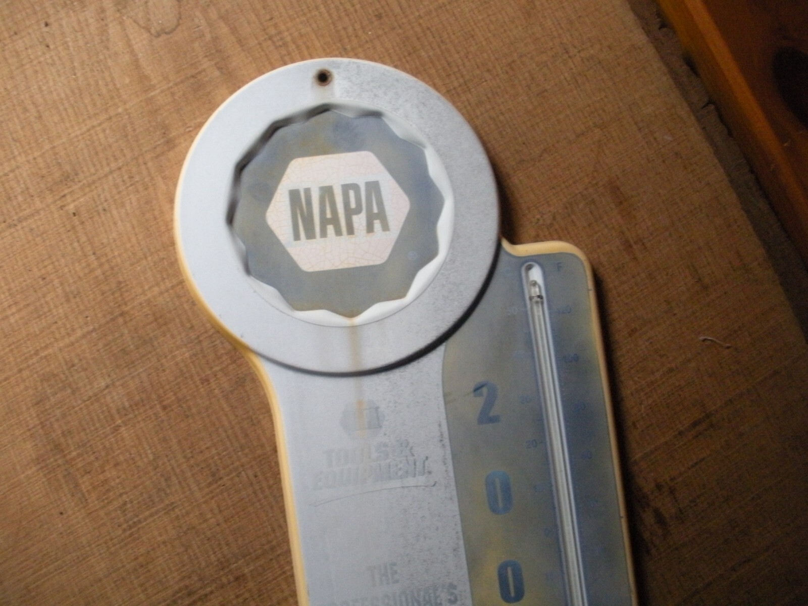 RARE Vintage NAPA Metal Thermometer / 2007