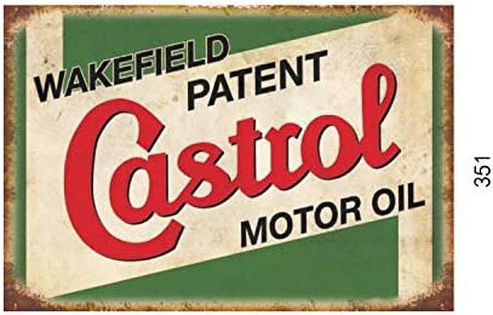 4 Pieces Reproduction Vintage , Gas Oil Car Metal Signs for Garage Man Cave Bar,