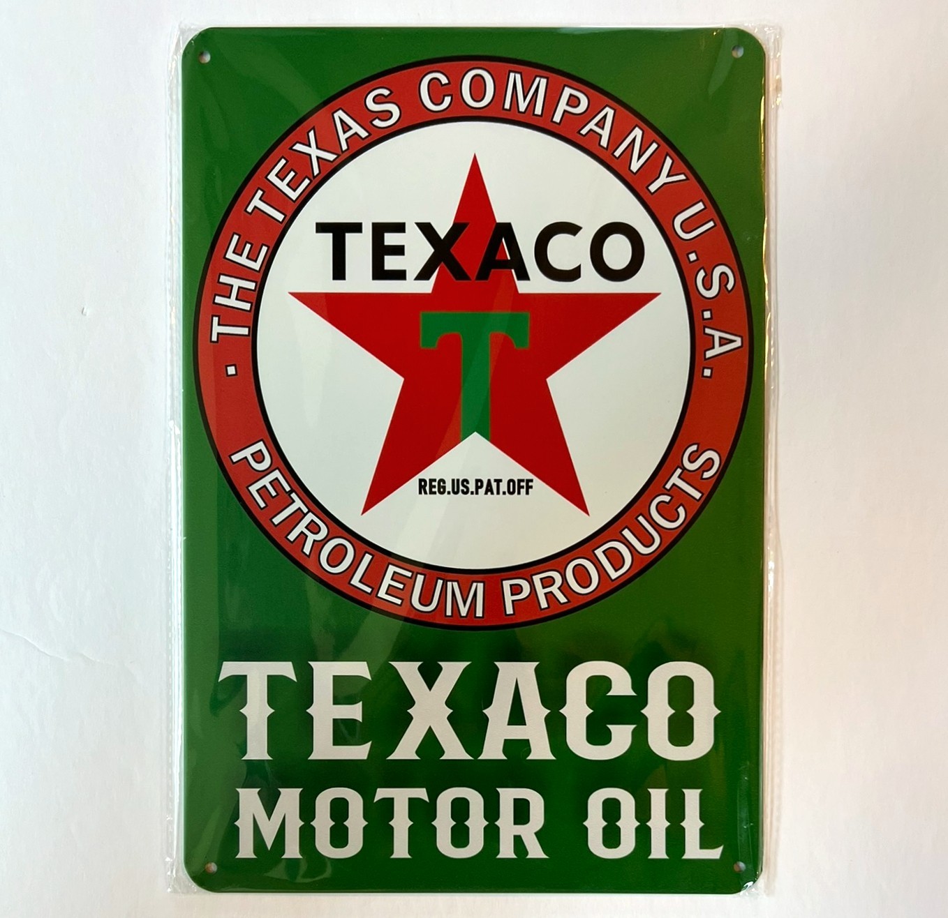 Texaco Motor Oil 8 x 12 Novelty Metal Sign Shrink-Wrapped New!