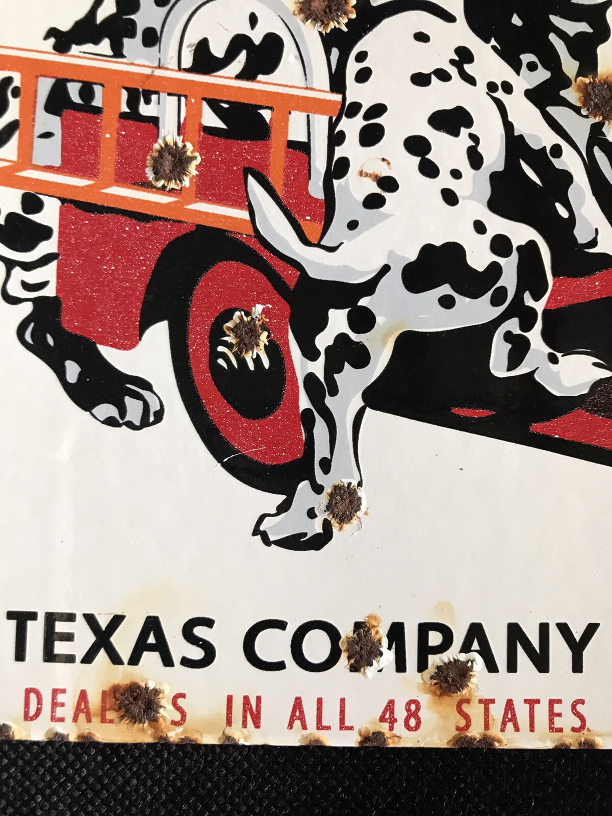 SPRING SPECIAL VINTAGE STYLE TEXACO FIRE CHIEF 12 X8 INCH RECTANGLE PORCELAIN