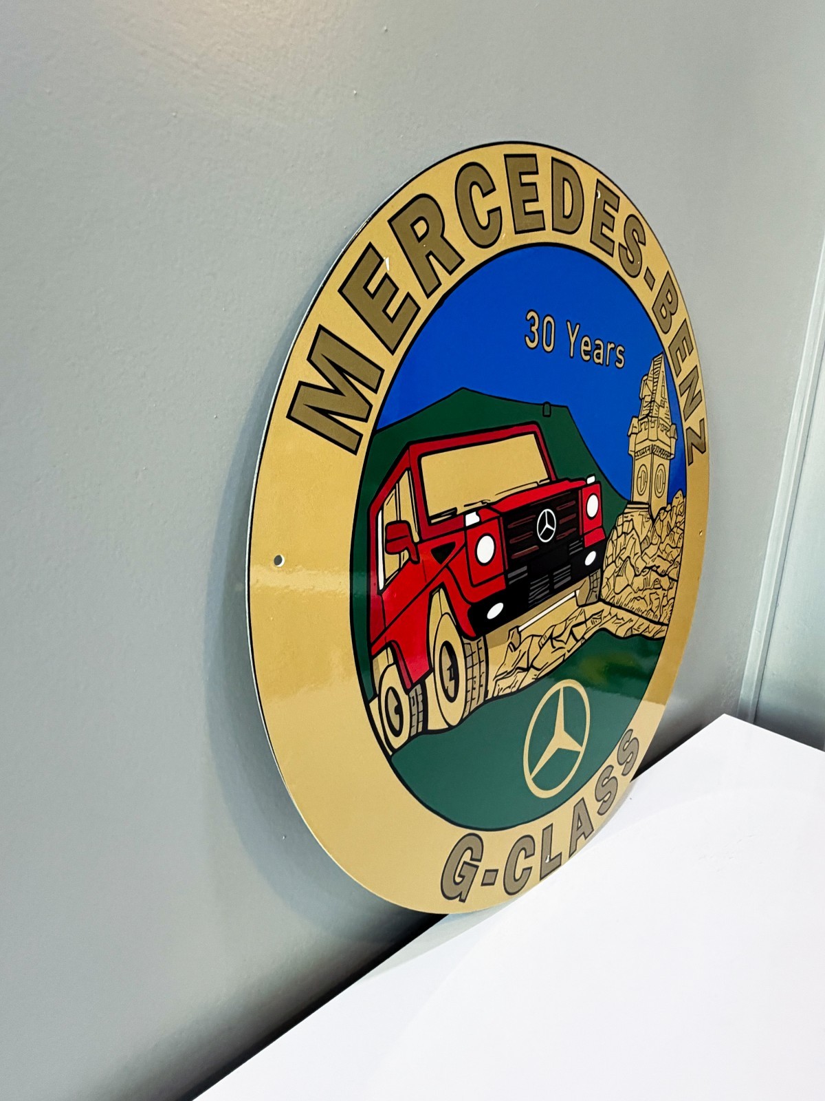 Mercedes-Benz G-Class – 30 Years Edition Vintage Heavy Metal Sign – 50 cm 19.7”