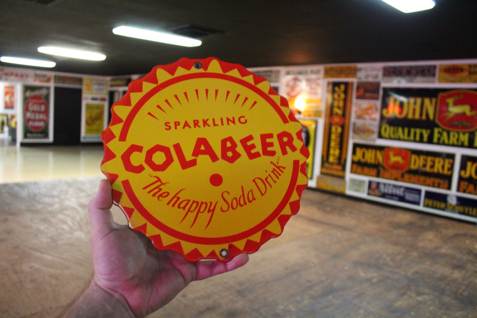 COLA BEER DEALER PORCELAIN METAL SIGN BREWING PEPSI BAR GAS OIL SODA POP COKE