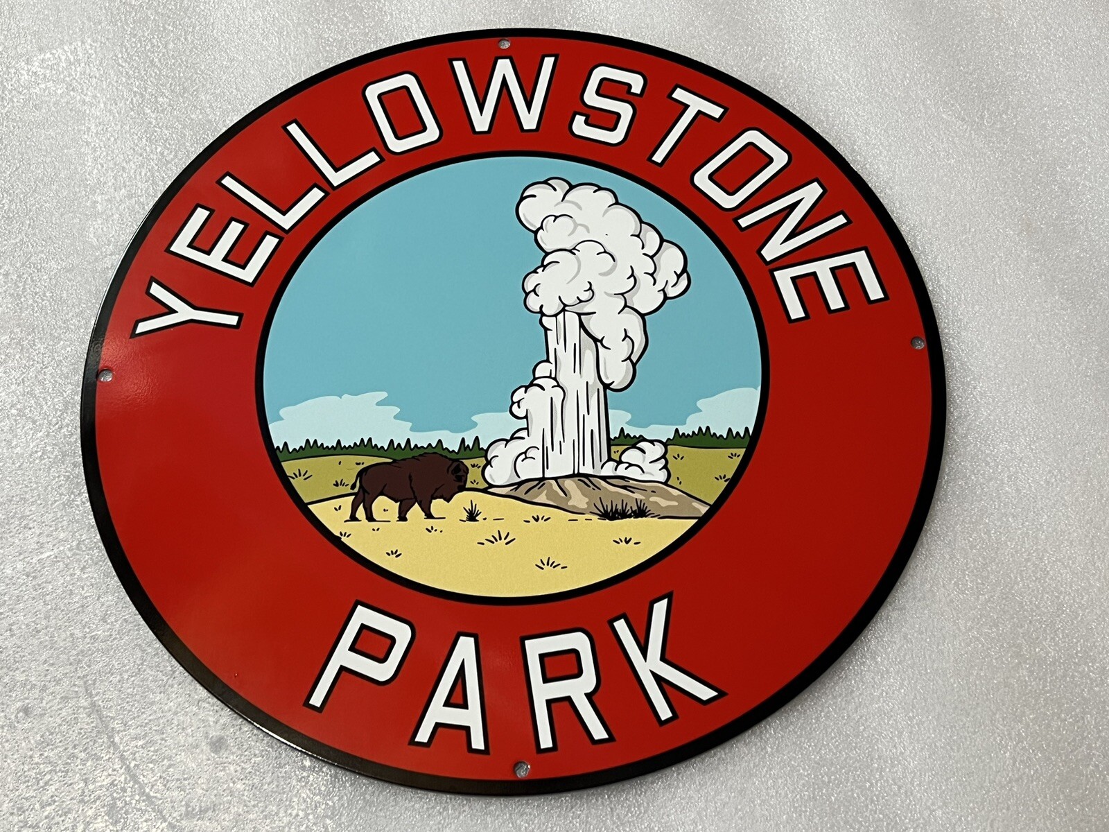 Yellowstone National Park Heavy Metal Vintage Style Steel Sign