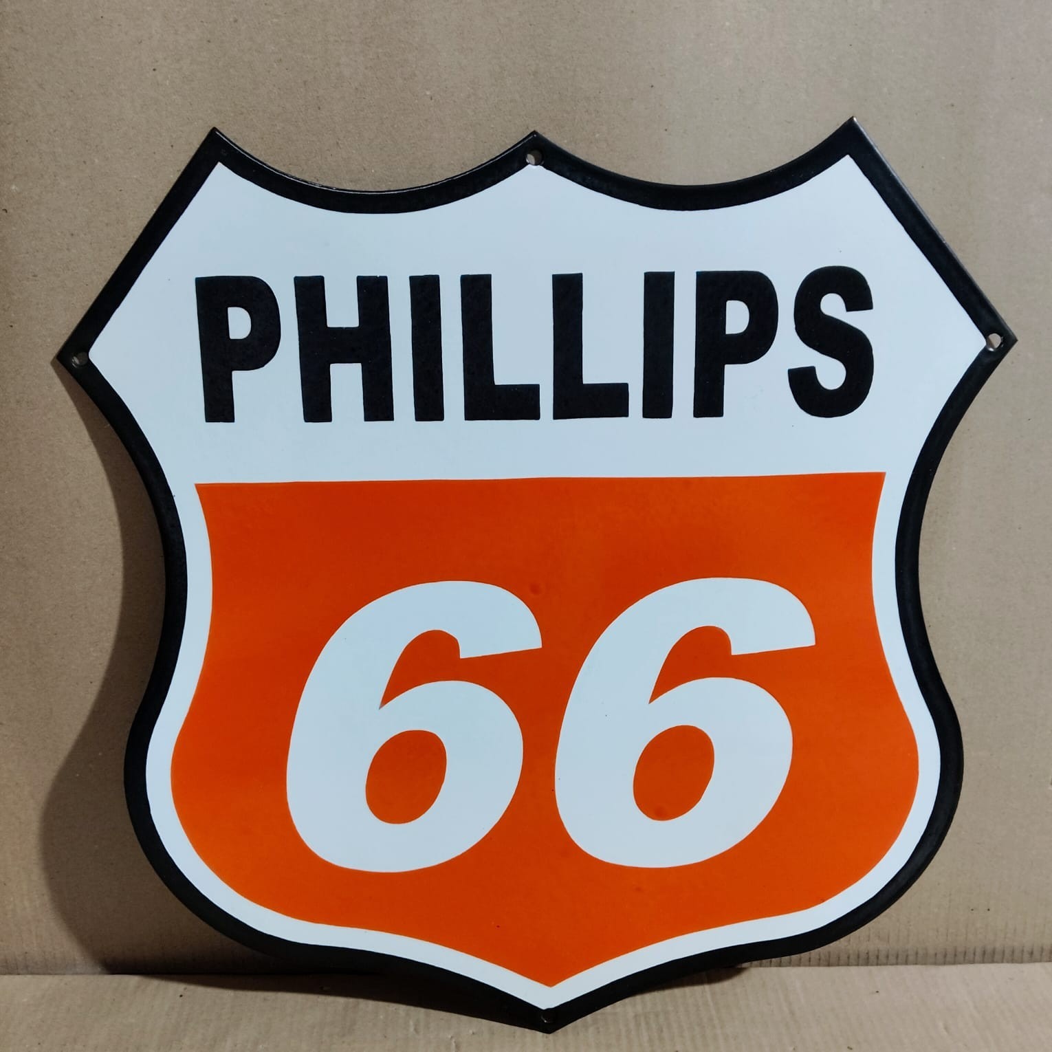 Phillips 66 porcelain Enamel Sign 20 x 20 Inches 1 Sided
