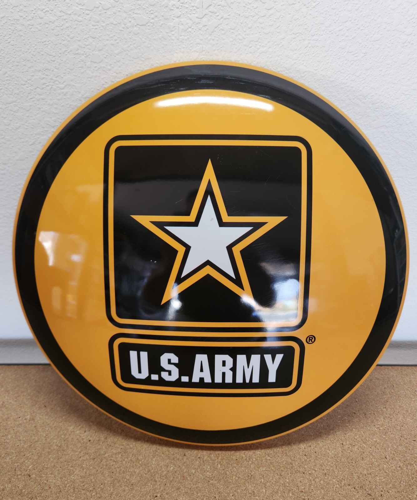 US Army 15.75″ Dome Tin Metal Sign