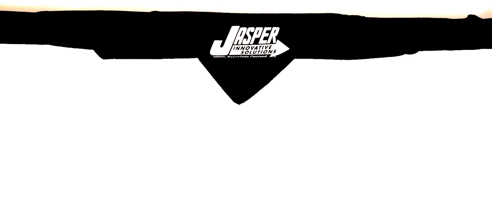 Jasper Engines & Transmissions Bandanna Handkerchief Advertising 21 1/4″x20 Blk