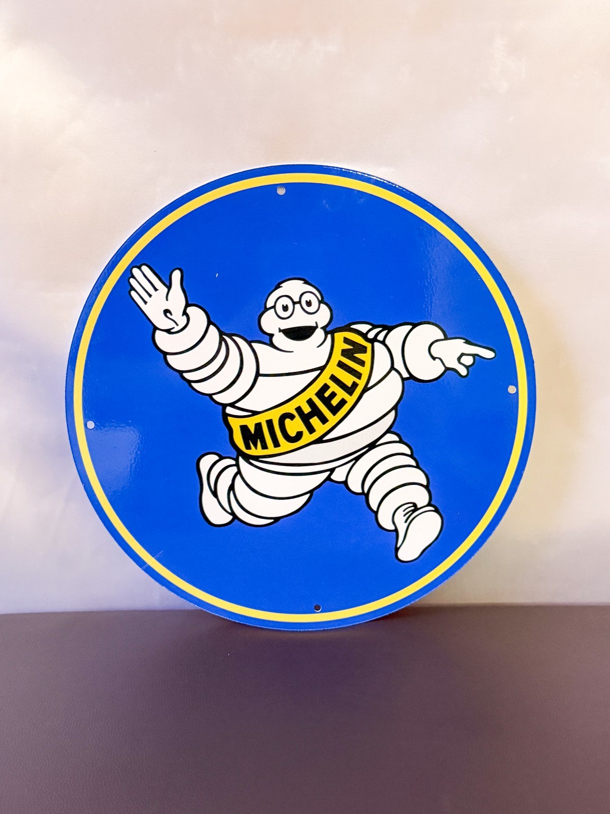Michelin Bibendum – Iconic Tire Man Vintage Heavy Metal Sign – 30 cm (11.8”)