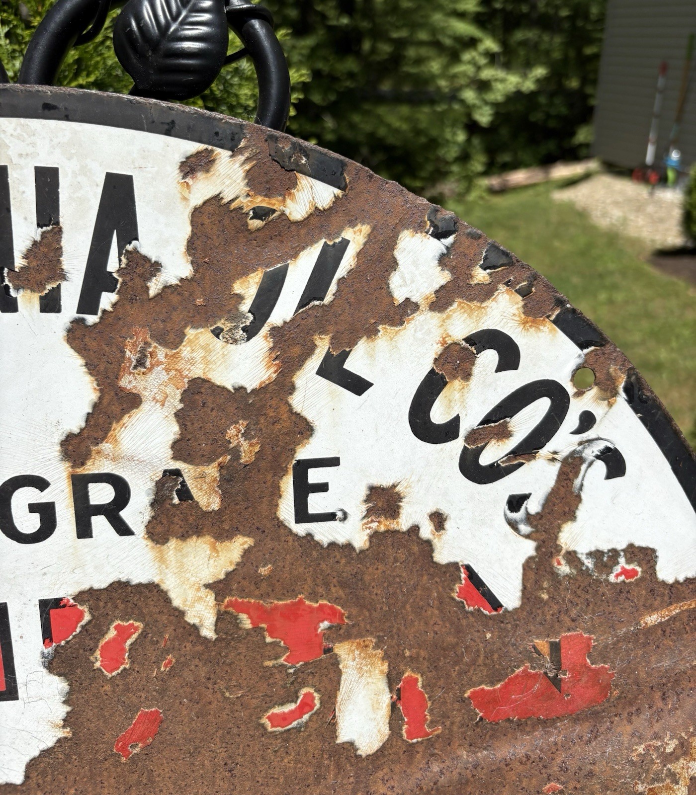 Ultra Rare 1/1 1930s PENN Motor Oil Mass Porcelain DSP Sign