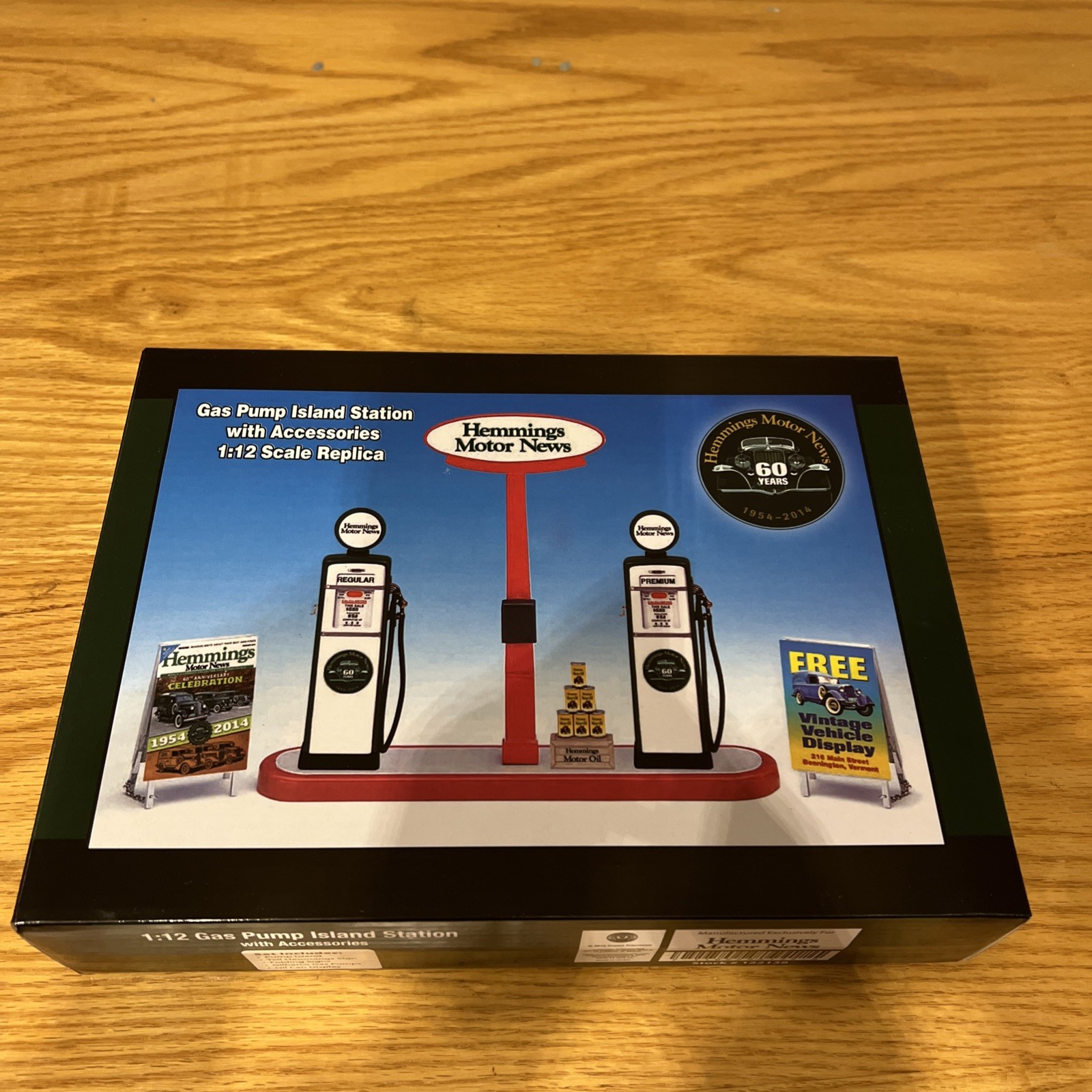 NEW Hemming Motor News Discontinued 1:12 Gas Pump Island Station With Access