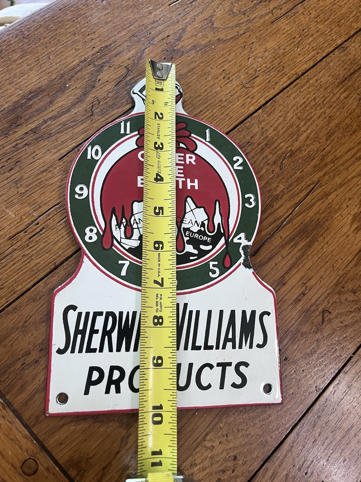 VERY NICE PORCELAIN SHERWIN- WILLIAMS PRODUCTS SOLID SIGN