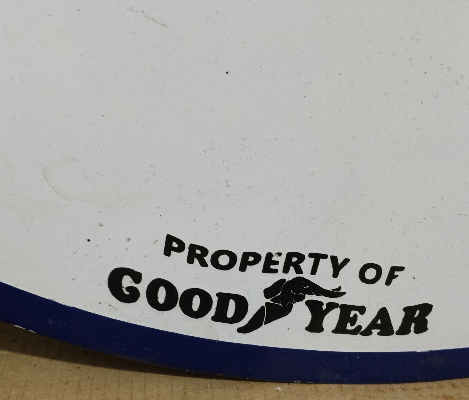 Good Year Tires porcelain Enamel Sign 30 x 30 Inches 1 Sided