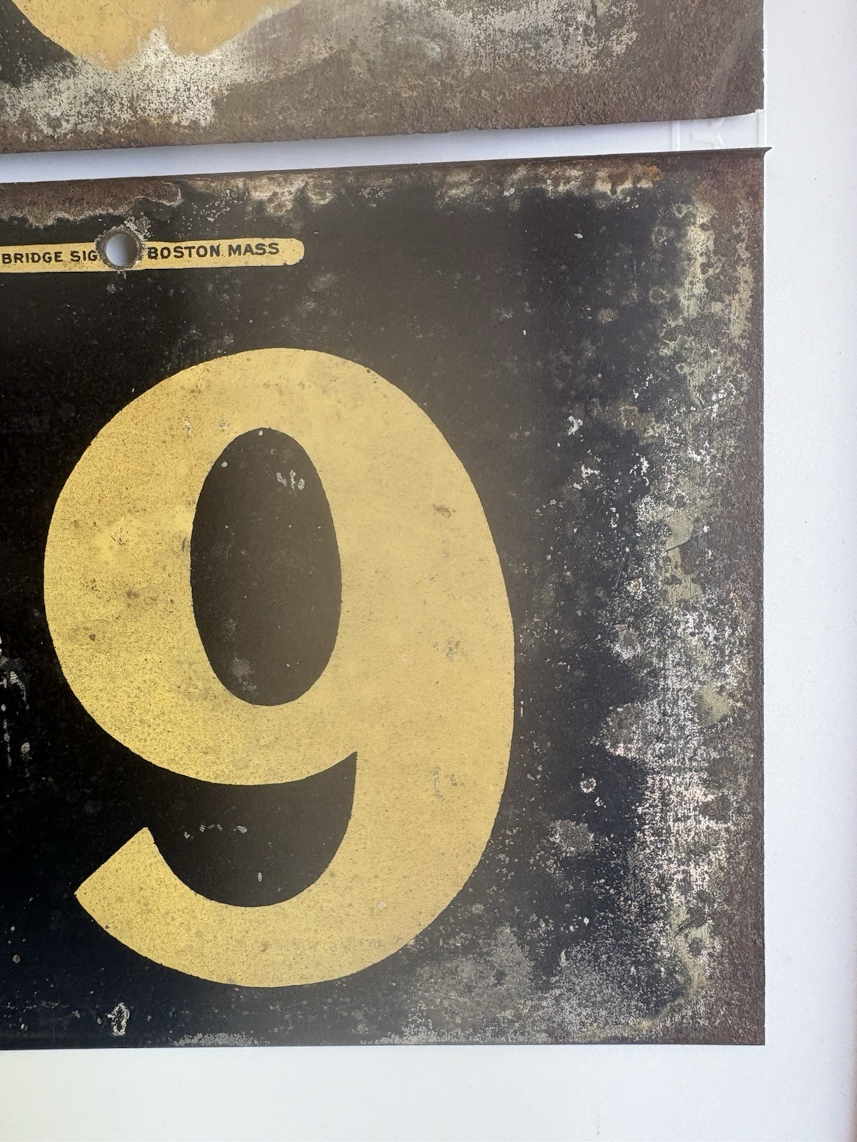 Vintage Metal 1930s Gas Service Station Pair Signs 2 Sided # 19 Price